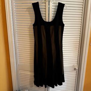 Connected Apparel Black and Tan Dress